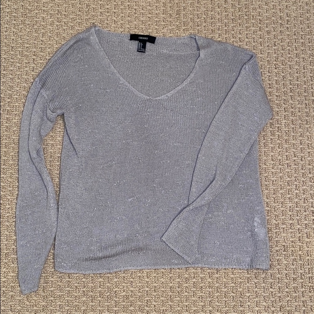 Lilac V-Neck Long Sleeve